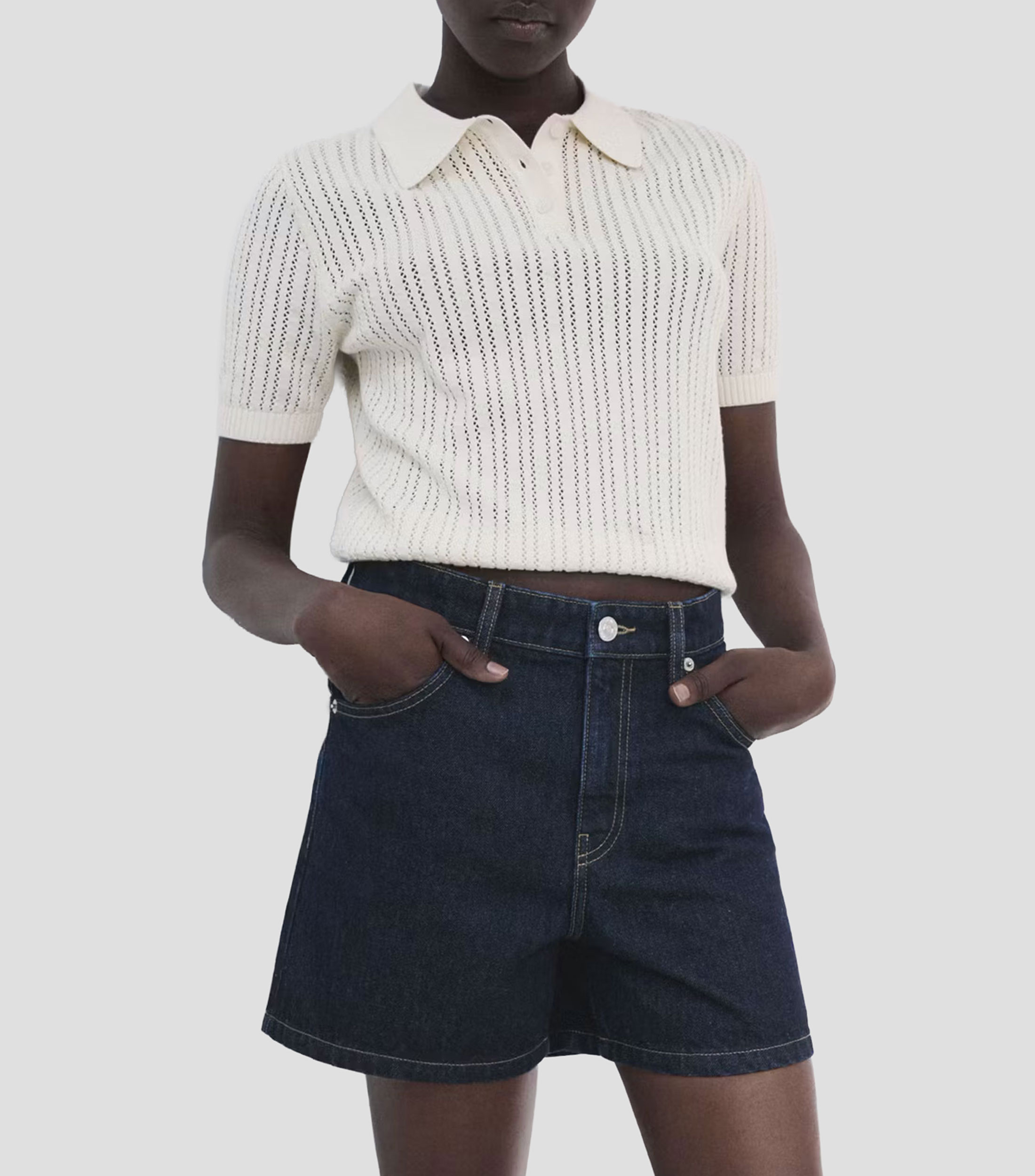 Short sólido Mujer